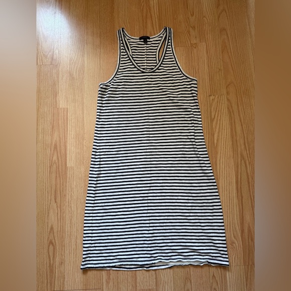 J Crew Striped Racerback Sleeveless Dress Size Medium - Picture 3 of 6